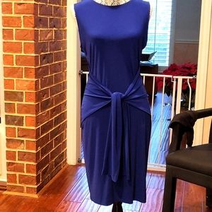 Norma Kamali x Kamalikulture Sleeveless Faux wrap dress